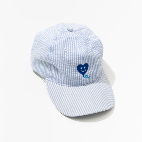 HEART SEERSUCKER DAD HAT