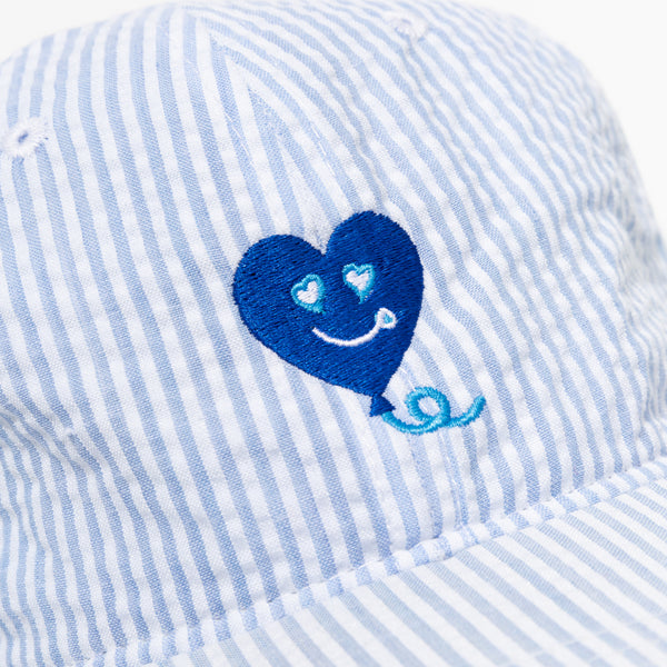 HEART SEERSUCKER DAD HAT